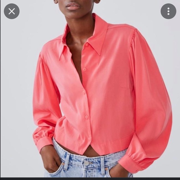 Zara voluminous sleeve top - Picture 3 of 8